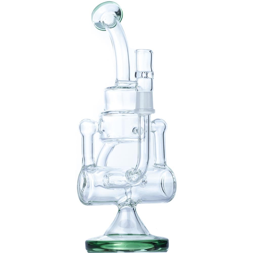 8inch_recycler_portable_dab_rig_-_glass_wax_rigs_for_sale_-_puffing_bird_-_online_head_shop_6 9" Heady Recycler Wax Rig