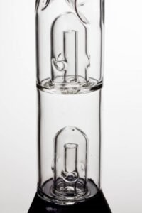 93d72c38-5f43-4d24-bf9f-d5362f124032 12" Double Dome Perc Beaker Bong
