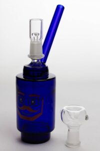 7" Lego head  2-in-1 glass water bubbler