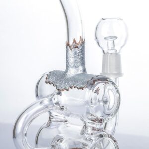 Double Chamber Recycler Dab Rig Set w/ Quartz and Carb Cap