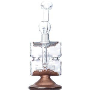Double Chamber Recycler Dab Rig Set w/ Quartz and Carb Cap