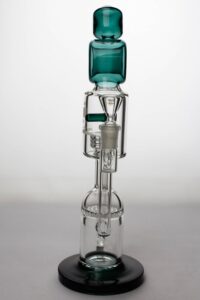 12" infyniti glass honey comb and shower head diffuser recycled bong