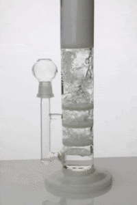 13" Ghost 2-in-1 Triple Flat Honeycomb Bong