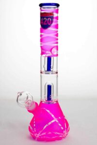 12" infyniti double shower head beaker Bong