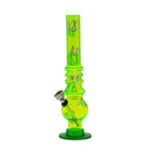 8" Acrylic Bong 420 Pattern(Random Color)