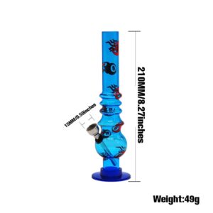 8" Acrylic Bong Heady Pattern