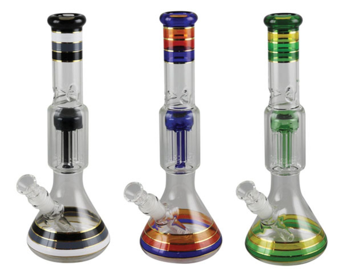 Beaker-Water-Pipe-12-14mm-Female-Assorted-Colors_media-1_b5d14a41-70d5-4ba5-af3a-8c532ead5c6f "Back to Basics" Showerhead Perc Water Bong