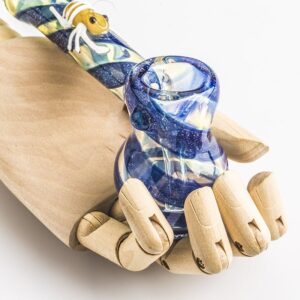 Bee Pattern Glass Hammer Bubbler