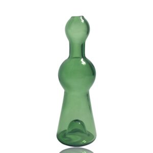 Bell Shape Green Glass Hand Pipe