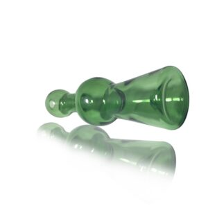 Bell Shape Green Glass Hand Pipe