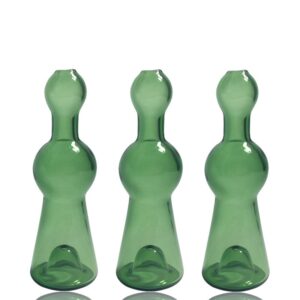 Bell Shape Green Glass Hand Pipe