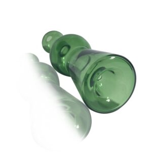 Bell Shape Green Glass Hand Pipe