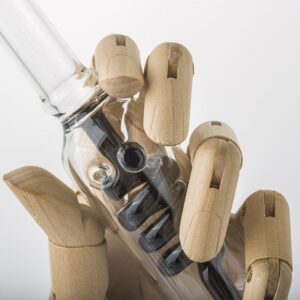 Black Glycerin Freezable Coil Glass Hand Pipe