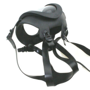 Black Full Face Silicone Gas Mask Bong w/ Water Pipe