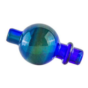Blue Bubble Glass Carb Cap
