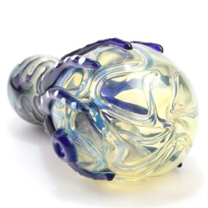 Blue Cube Glass Dab Rig w/ Octopus Glass Pipe Set