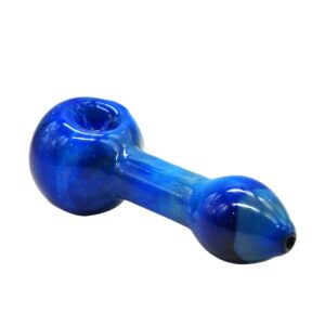 Blue Glass Marijuana Pipe