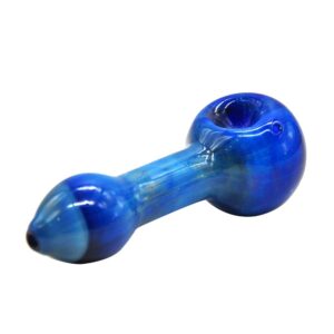 Blue Glass Marijuana Pipe