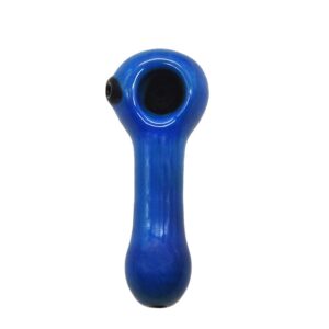 Blue Glass Tobacco Pipe