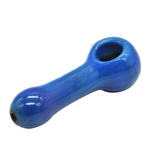 Blue Glass Tobacco Pipe