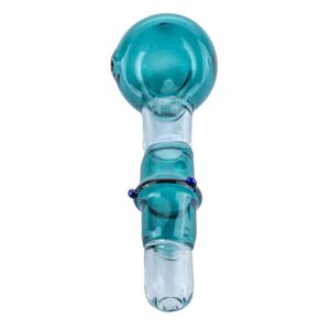 Blue Glass Tobacco Spoon Pipe