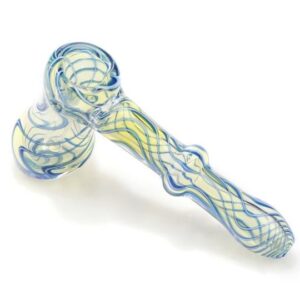 Blue Swirl Hammer Bubbler