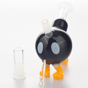 Bob-Omb_Super-Mario_-Themed-Dab-Rig-Gass-dab-nail-and-dome 4" Bob Omb(Super Mario) Themed Dab Rig