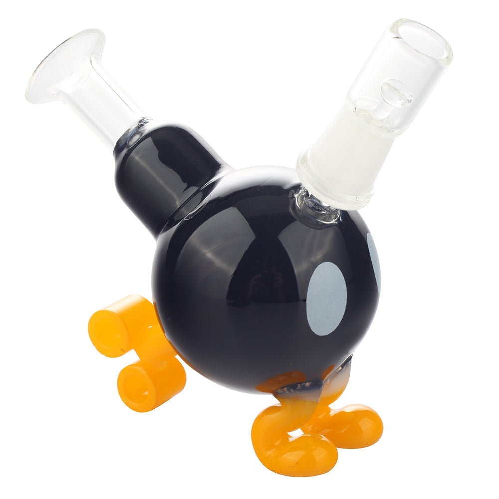 Bob-Omb_Super-Mario_-Themed-Dab-Rig-Side 4" Bob Omb(Super Mario) Themed Dab Rig
