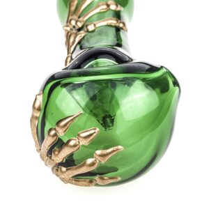 Bone Claw Glass Spoon Pipe