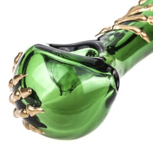 Bone Claw Glass Spoon Pipe