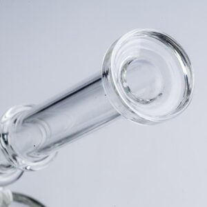 Clear Glass Honeycomb Perc Bong