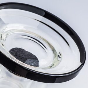 Clear Glass Honeycomb Perc Bong