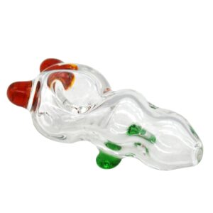 Clear Glass Pipe w/ Two Ears