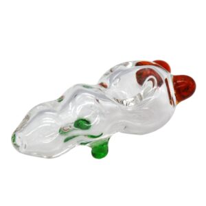 Clear Glass Pipe w/ Two Ears