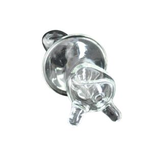 Cone Shape Clear Glass Pipe