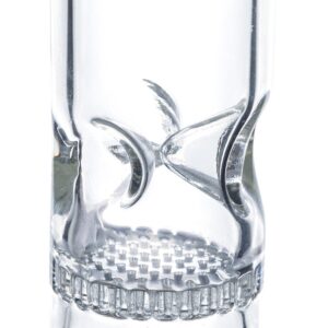 10" Straight Tube Honeycomb Perc Bong