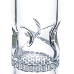 10" Straight Tube Honeycomb Perc Bong