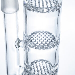 10" Straight Tube Honeycomb Perc Bong