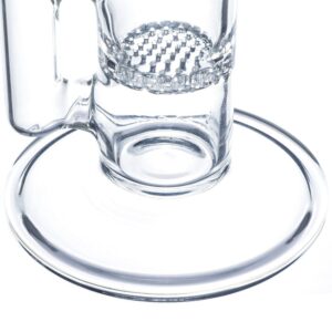 10" Straight Tube Honeycomb Perc Bong