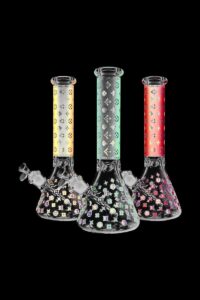 Designer Floral Diamond Print Bong