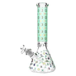 Designer Floral Diamond Print Bong