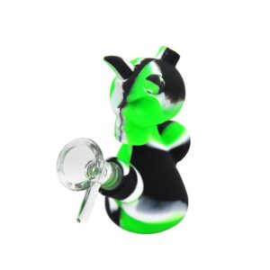 Devil Skull Mini Silicone Bubbler Bong