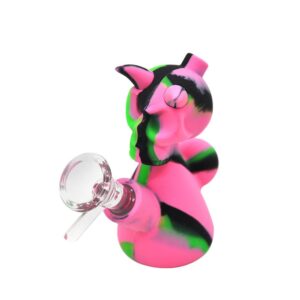 Devil Skull Mini Silicone Bubbler Bong