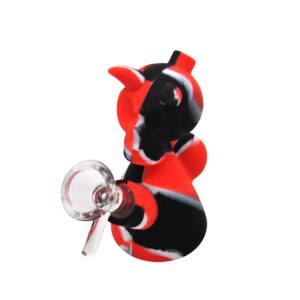 Devil Skull Mini Silicone Bubbler Bong