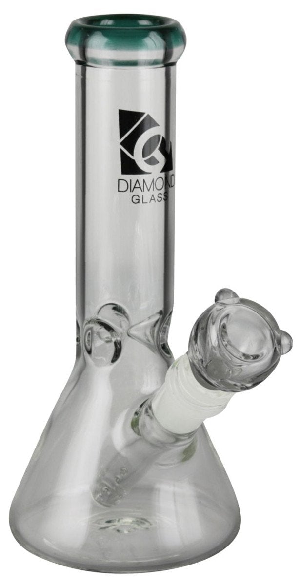 Diamond-Glass-Sugar-Beaker-8-14mm-F-Asst-Colors_media-2 Diamond Glass 8" Classic Beaker Bong