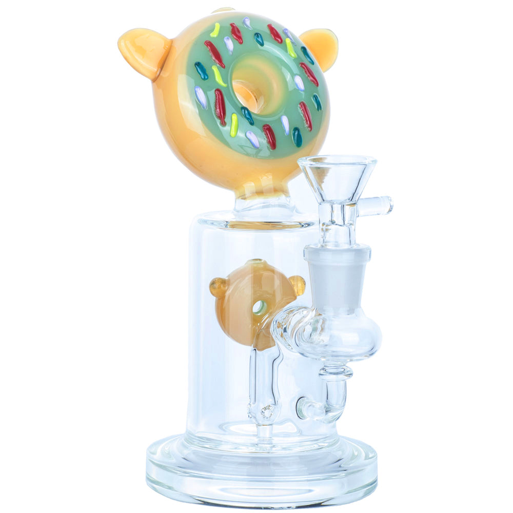 Donut_Glass_Bong_Dab_Rig_-_Bongs_For_Sale_-_Puffing_Bird4_6c9ec8e3-832a-40da-97d9-b94c8f632a0d 6.5" Donut Theme Dab Rig