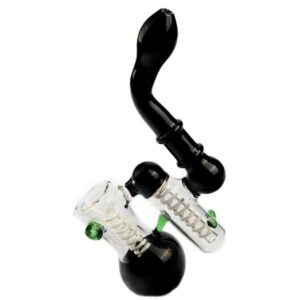 Double Chamber Bubbler One Hitter Pipe w/ Soc Peak Dab Vaporizer Set
