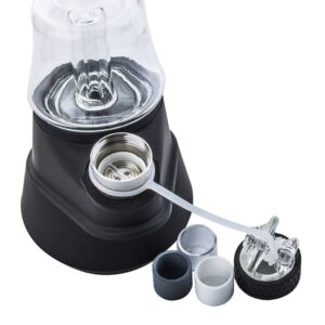 Double Chamber Bubbler One Hitter Pipe w/ Soc Peak Dab Vaporizer Set