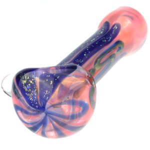 Double Matrix Perc Glass Bong w/ Fumed Glass Spoon Pipe Set