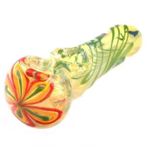 Double Fun Double Bowls Glass Spoon Pipe